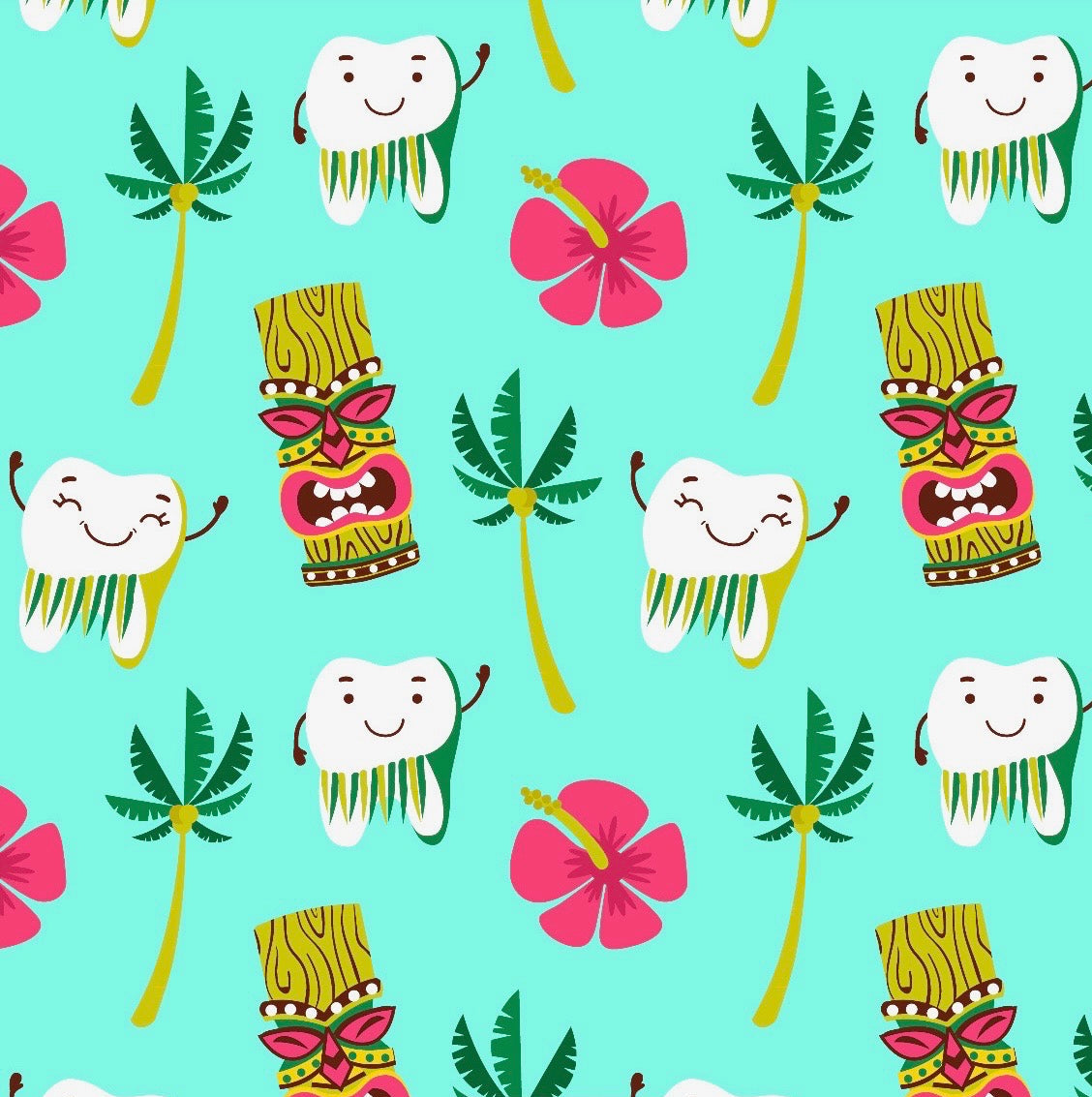Tiki teeth | Scrub Cap