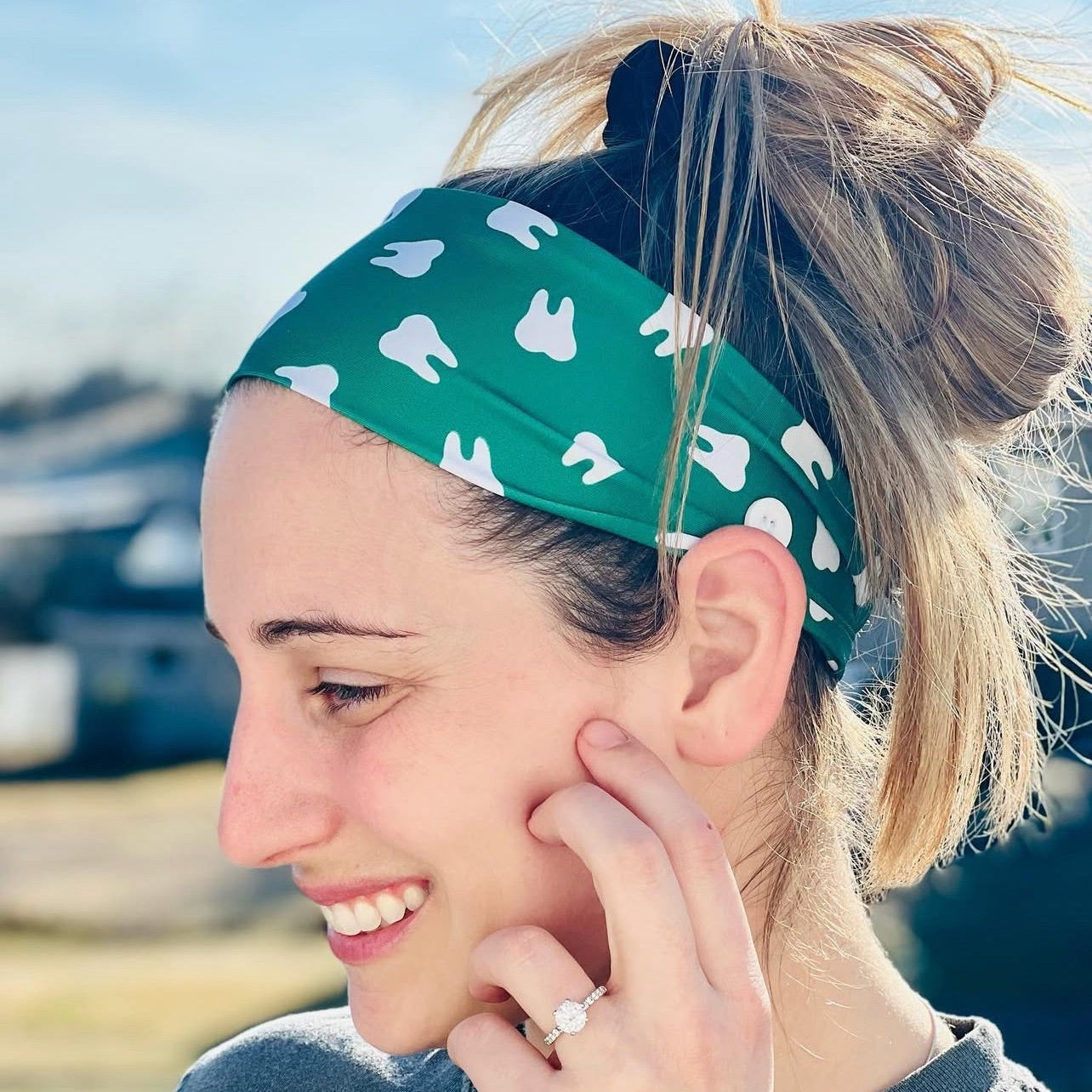Tooth Party - Green | Headband