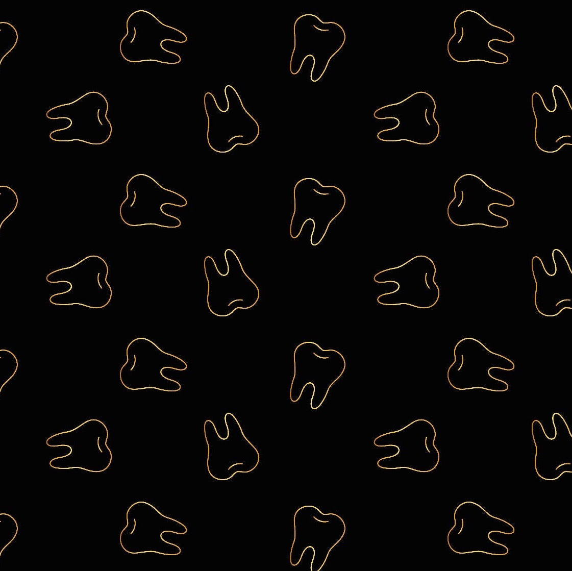 Tooth Party - Black | Scrub cap