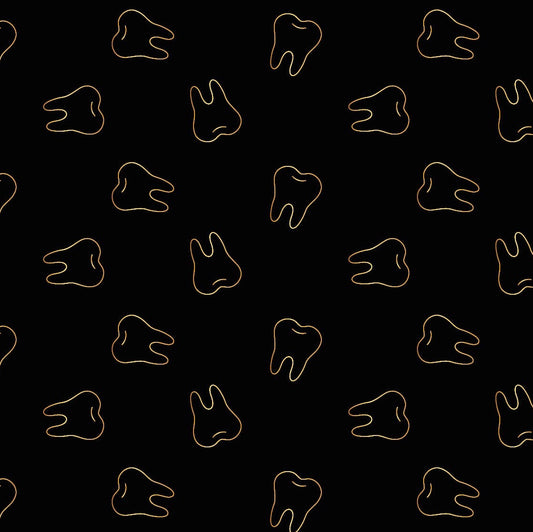 Tooth Party - Black | Scrub cap